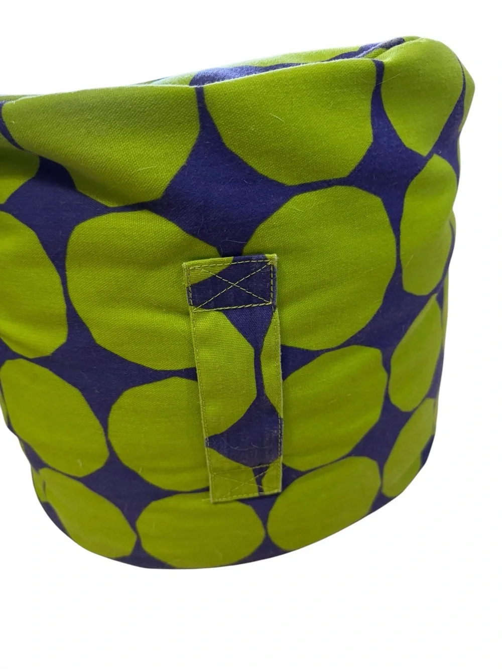 Crate & Barrel Marimekko Pienet Kivet Bean Bag Pouf Ottoman Green Blue 2011